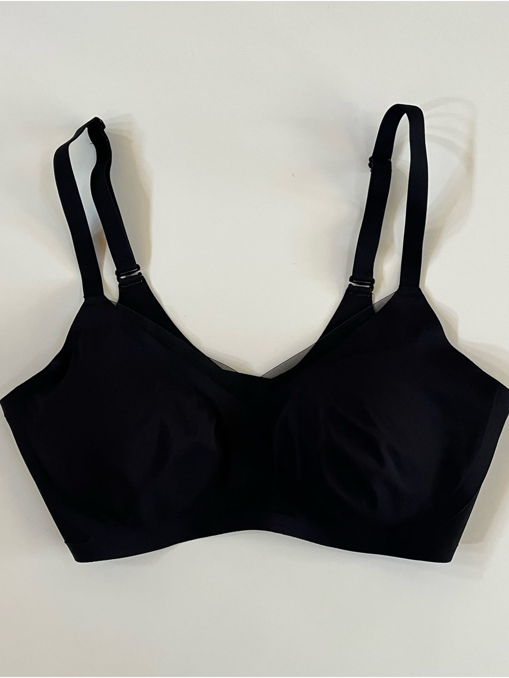 Honeylove Black Smooth Removable Pads Wireless Support Bra, size medium